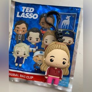 Ted Lasso Series Figural Bag Clip 3” Keeley Jones Pink Track Suit (1st gen) New
